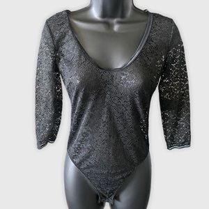 Victoria’s Secret Lace Long Sleeve BodySuit small